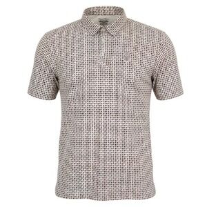 Straight Down Polo Shirt Mens XL Off-White‎ Card Suit Print Golf Saginaw CC